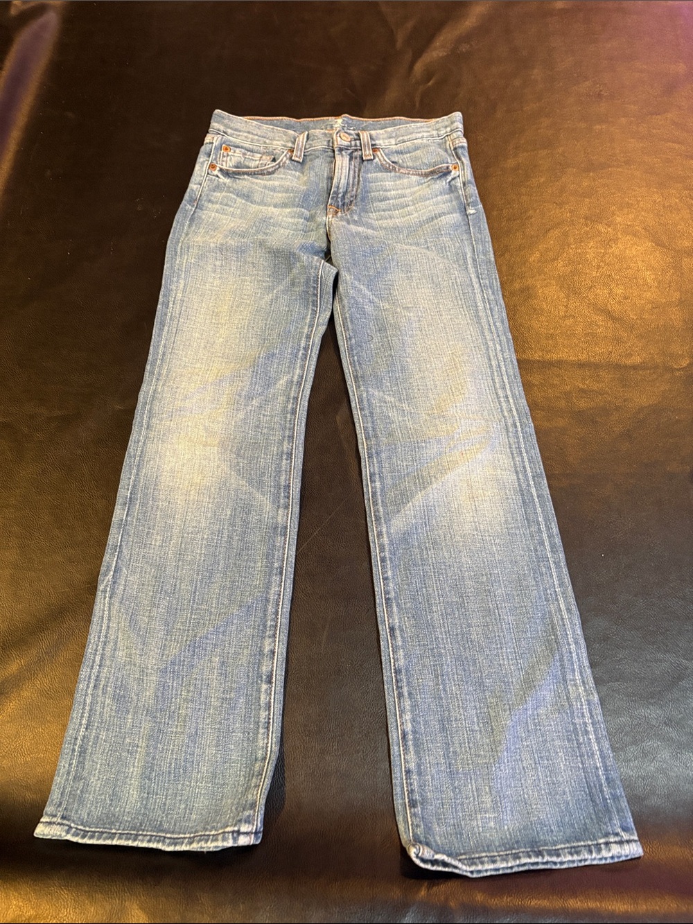 7 For All Mankind Light Blue Flare Jeans